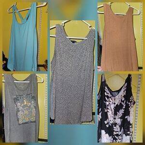 Torrid Multicolored Graphic Relaxed Tank Top